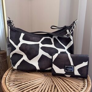 Nine & Co Animal Print Shoulder Bag & Wallet